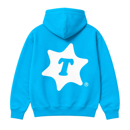 Logo Sky Blue Hoodie